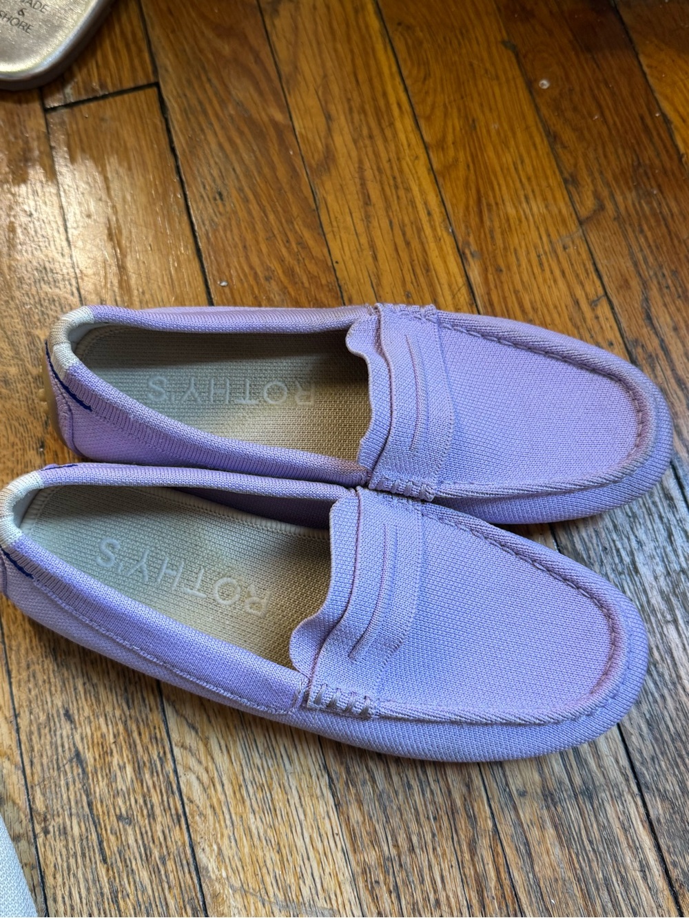 Rothy's Lilac Canvas Penny Loafers